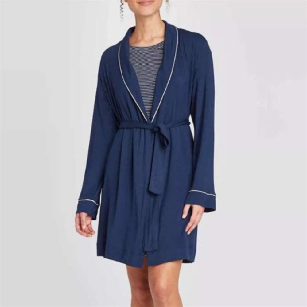 Target Stars Above Beautifully Soft Robe Navy Blue M/L